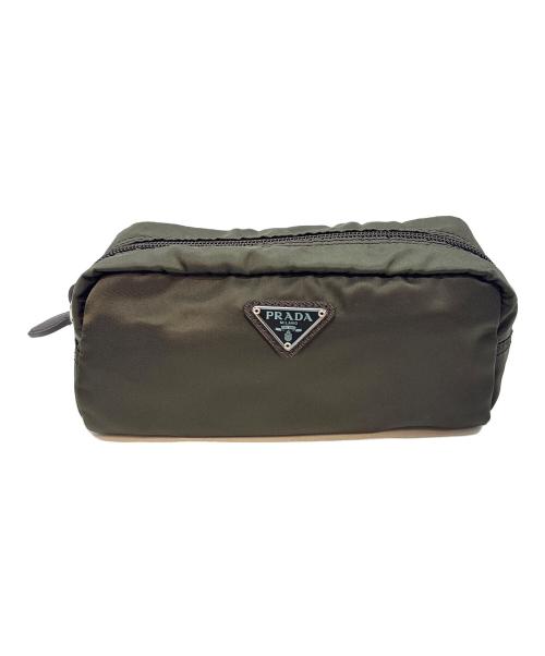 PRADA（プラダ）PRADA (プラダ) コスメポーチ ブラックの古着・服飾アイテム