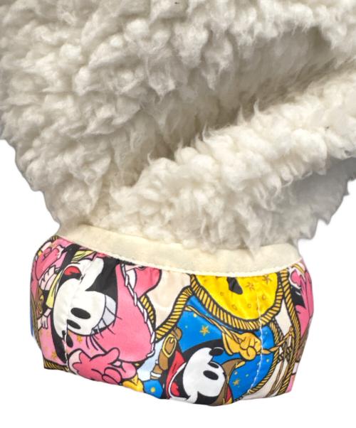 DISNEY（ディズニー）DISNEY (ディズニー) リバーシブルボアジャケット ホワイト サイズ:Lの古着・服飾アイテム