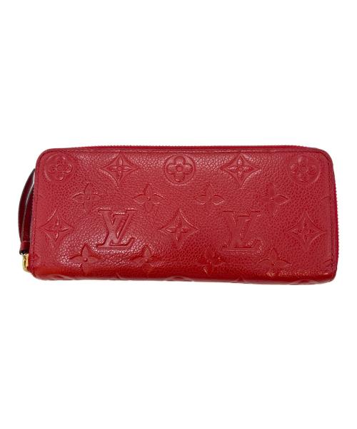 LOUIS VUITTON（ルイ ヴィトン）LOUIS VUITTON (ルイ ヴィトン) 長財布 / モノグラム・アンプラント 	ポルトフォイユ・クレマンス レッドの古着・服飾アイテム