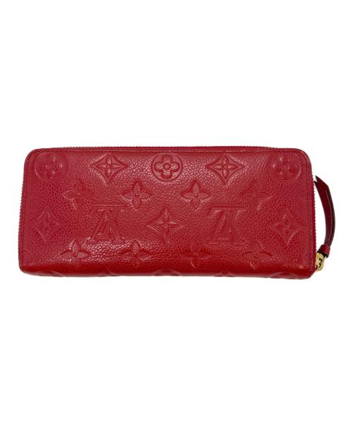 LOUIS VUITTON（ルイ ヴィトン）LOUIS VUITTON (ルイ ヴィトン) 長財布 / モノグラム・アンプラント 	ポルトフォイユ・クレマンス レッドの古着・服飾アイテム