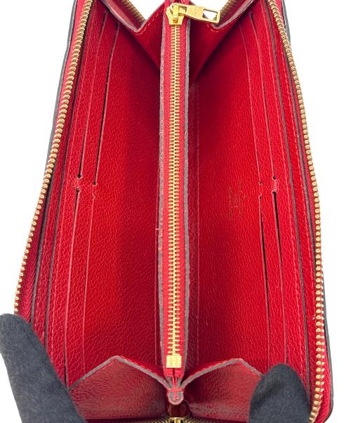 LOUIS VUITTON（ルイ ヴィトン）LOUIS VUITTON (ルイ ヴィトン) 長財布 / モノグラム・アンプラント 	ポルトフォイユ・クレマンス レッドの古着・服飾アイテム