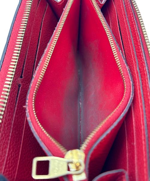 LOUIS VUITTON（ルイ ヴィトン）LOUIS VUITTON (ルイ ヴィトン) 長財布 / モノグラム・アンプラント 	ポルトフォイユ・クレマンス レッドの古着・服飾アイテム