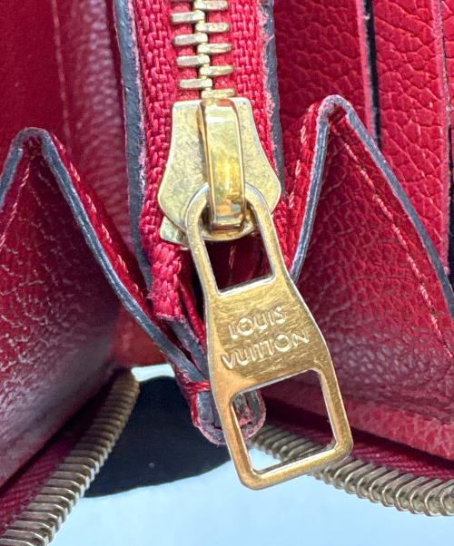 LOUIS VUITTON（ルイ ヴィトン）LOUIS VUITTON (ルイ ヴィトン) 長財布 / モノグラム・アンプラント 	ポルトフォイユ・クレマンス レッドの古着・服飾アイテム