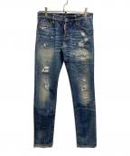 DSQUARED2ディースクエアード）の古着「ダメージ加工デニムパンツ」｜インディゴ