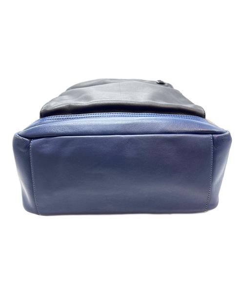 COACH（コーチ）COACH (コーチ) リュック ネイビー×ブラウンの古着・服飾アイテム