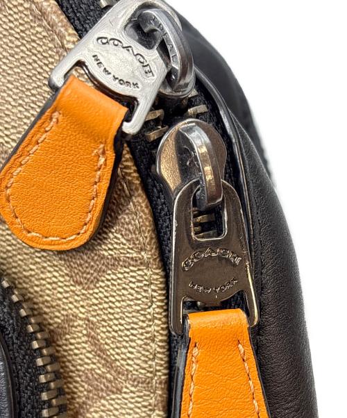 COACH（コーチ）COACH (コーチ) リュック ネイビー×ブラウンの古着・服飾アイテム