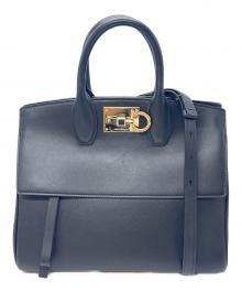 Salvatore Ferragamo（サルヴァトーレ フェラガモ）の古着「2WAYバッグ」｜ブラック