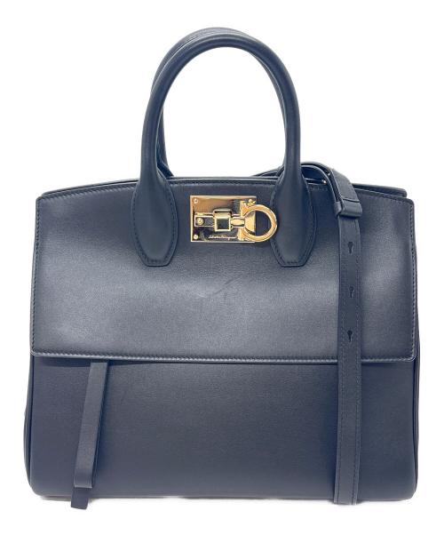 Salvatore Ferragamo（サルヴァトーレ フェラガモ）Salvatore Ferragamo (サルヴァトーレ フェラガモ) 2WAYバッグ ブラックの古着・服飾アイテム