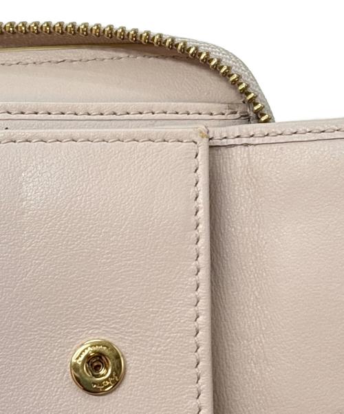 Salvatore Ferragamo（サルヴァトーレ フェラガモ）Salvatore Ferragamo (サルヴァトーレ フェラガモ) 2つ折り財布 ライトピンクの古着・服飾アイテム