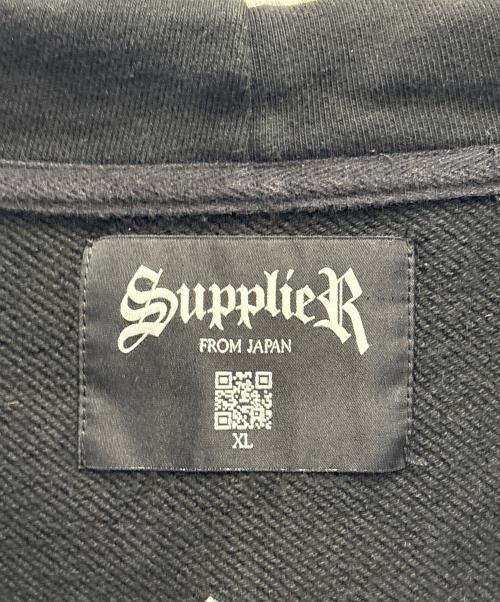SUPPLIER（サプライヤー）SUPPLIER (サプライヤー) ジップパーカー ブラック サイズ:XLの古着・服飾アイテム