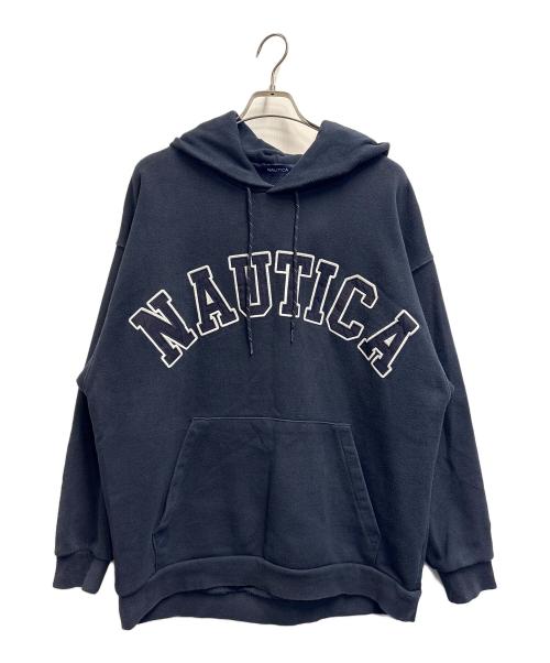 NAUTICA（ノーティカ）NAUTICA (ノーティカ) Arch Logo Sweat Hoodie ネイビー サイズ:XLの古着・服飾アイテム