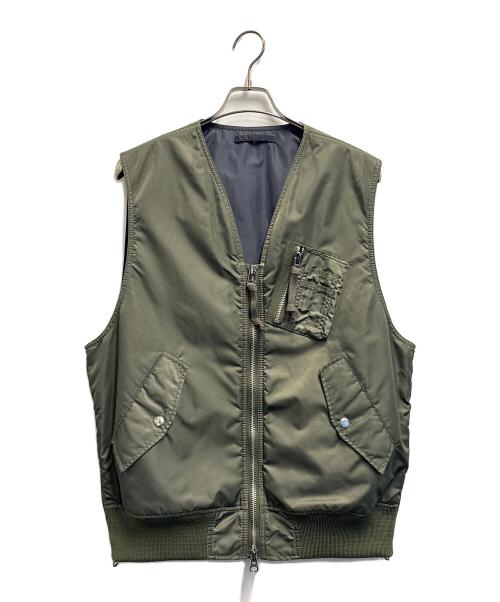 MONKEY TIME（モンキータイム）MONKEY TIME (モンキータイム) ナイロンベスト カーキ サイズ:Mの古着・服飾アイテム