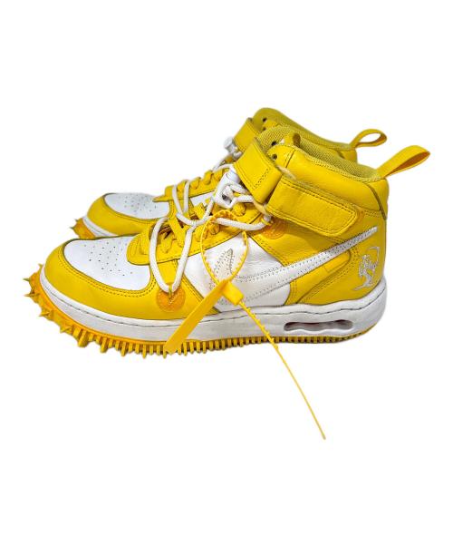 NIKE（ナイキ）NIKE (ナイキ) OFFWHITE (オフホワイト) ミッドカットスニーカー ホワイト×イエロー サイズ:US 8の古着・服飾アイテム