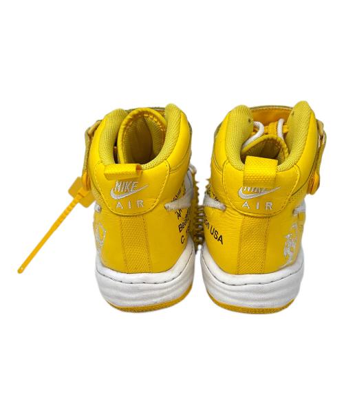 NIKE（ナイキ）NIKE (ナイキ) OFFWHITE (オフホワイト) ミッドカットスニーカー ホワイト×イエロー サイズ:US 8の古着・服飾アイテム