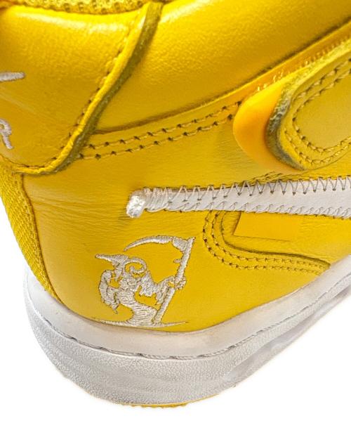 NIKE（ナイキ）NIKE (ナイキ) OFFWHITE (オフホワイト) ミッドカットスニーカー ホワイト×イエロー サイズ:US 8の古着・服飾アイテム