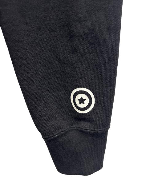 A BATHING APE（ア ベイシング エイプ）A BATHING APE (ア ベイシング エイプ) SHARK FULL ZIP DOUBLE HOODIE ブラック サイズ:XLの古着・服飾アイテム