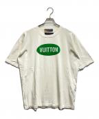 LOUIS VUITTONルイ ヴィトン）の古着「半袖カットソー / RM221 JS5 HMN81W」｜ホワイト×グリーン