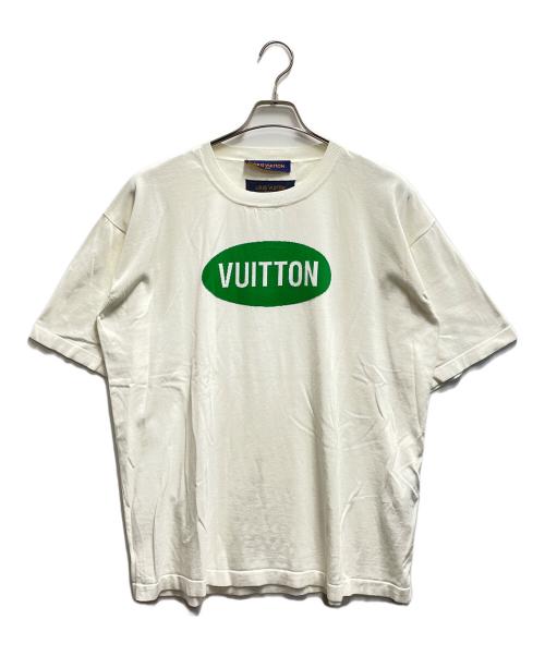 LOUIS VUITTON（ルイ ヴィトン）LOUIS VUITTON (ルイ ヴィトン) 半袖カットソー / RM221 JS5 HMN81W ホワイト×グリーン サイズ:XLの古着・服飾アイテム