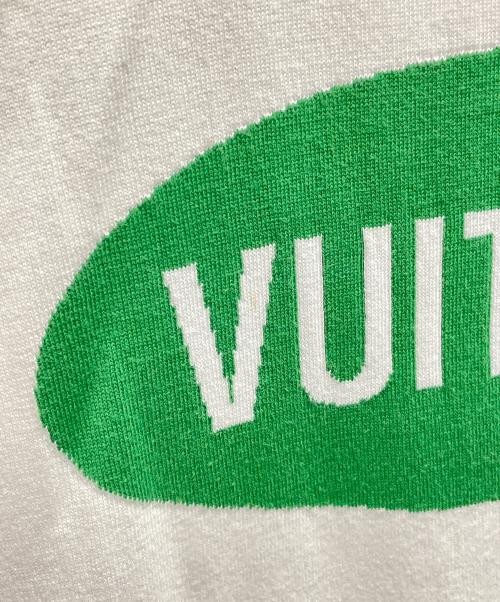 LOUIS VUITTON（ルイ ヴィトン）LOUIS VUITTON (ルイ ヴィトン) 半袖カットソー / RM221 JS5 HMN81W ホワイト×グリーン サイズ:XLの古着・服飾アイテム