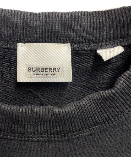 BURBERRY（バーバリー）BURBERRY (バーバリー) ホースフェリープリントロゴ長袖スウェット ブラック サイズ:Mの古着・服飾アイテム
