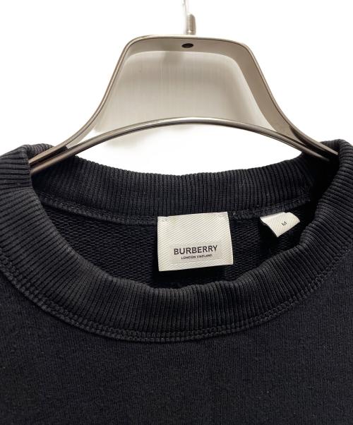 BURBERRY（バーバリー）BURBERRY (バーバリー) ホースフェリープリントロゴ長袖スウェット ブラック サイズ:Mの古着・服飾アイテム