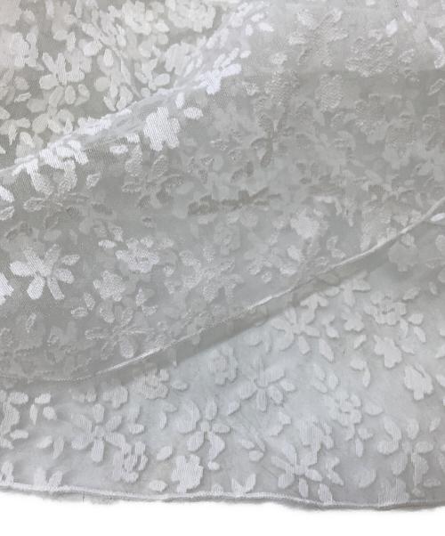 BLAMINK（ブラミンク）BLAMINK (ブラミンク) フラワープリントギャザースカート ホワイト サイズ:SIZE 36の古着・服飾アイテム