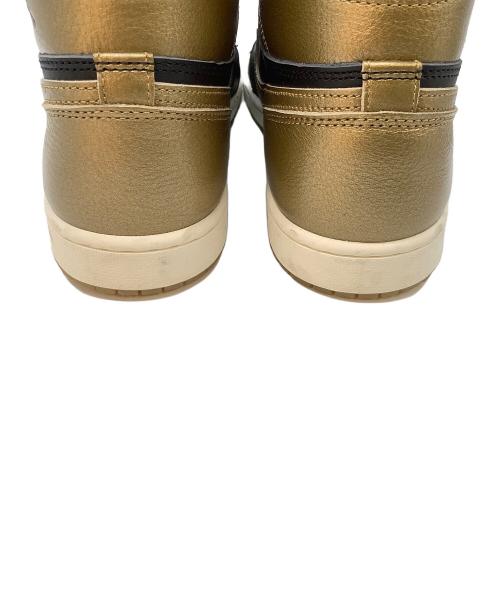 NIKE（ナイキ）NIKE (ナイキ) ハイカットスニーカー ブラック×ゴールド サイズ:27㎝の古着・服飾アイテム