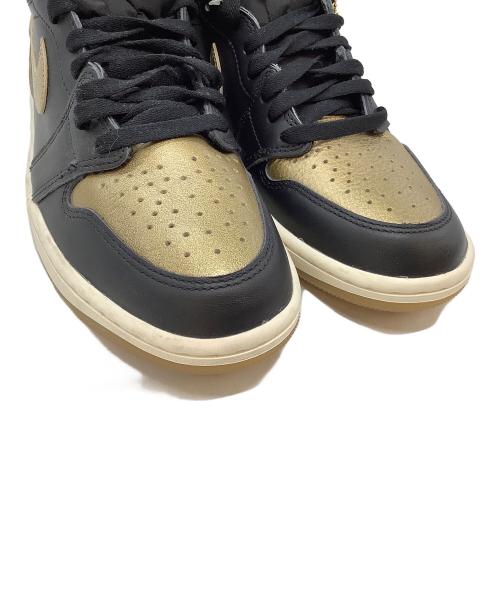NIKE（ナイキ）NIKE (ナイキ) ハイカットスニーカー ブラック×ゴールド サイズ:27㎝の古着・服飾アイテム