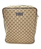 GUCCIグッチ）の古着「リュック/GGキャンバス」｜ベージュ