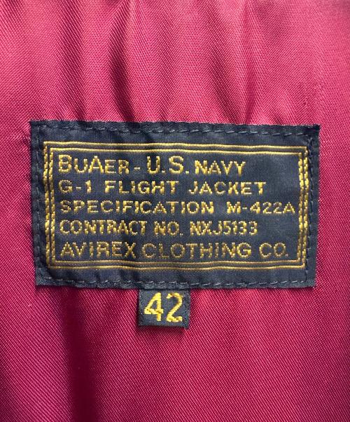 AVIREX（アヴィレックス）AVIREX (アヴィレックス) G-1フライトジャケット ブラウン サイズ:42の古着・服飾アイテム