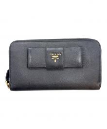 PRADA（プラダ）の古着「長財布」｜ブラック
