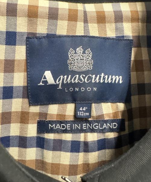 Aquascutum（アクアスキュータム）Aquascutum (アクアスキュータム) トレンチコート ブラック サイズ:44の古着・服飾アイテム