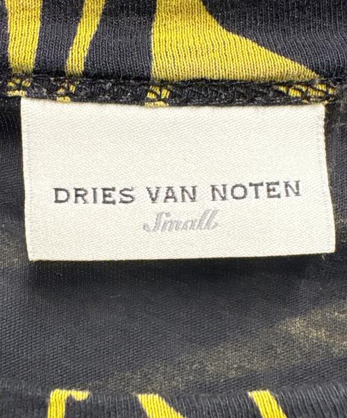 DRIES VAN NOTEN（ドリスヴァンノッテン）DRIES VAN NOTEN (ドリスヴァンノッテン) 長袖カットソー ブラック×イエロー サイズ:FREEの古着・服飾アイテム