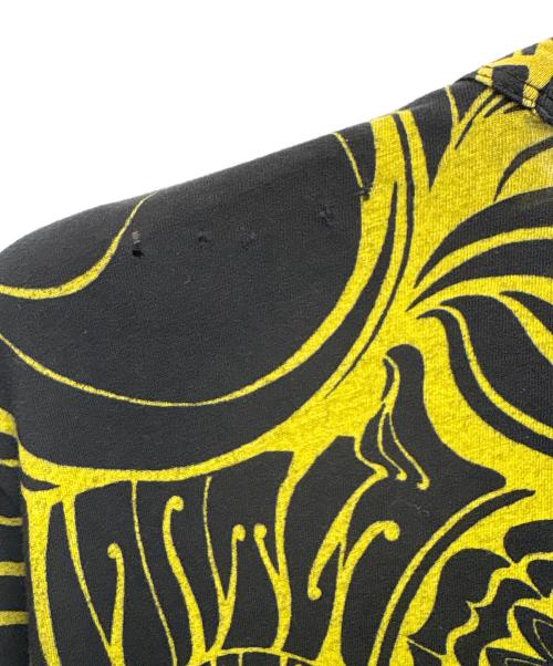 DRIES VAN NOTEN（ドリスヴァンノッテン）DRIES VAN NOTEN (ドリスヴァンノッテン) 長袖カットソー ブラック×イエロー サイズ:FREEの古着・服飾アイテム