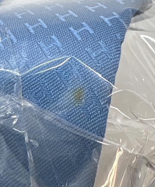 HERMES（エルメス）HERMES (エルメス) H織りタイ / ファソネH ブルー サイズ:サイズ表記無しの古着・服飾アイテム