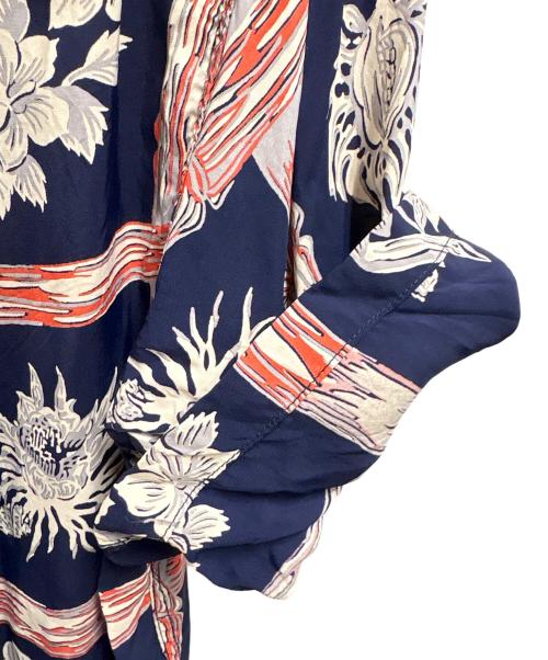 Sun Surf（サンサーフ）Sun Surf (サンサーフ) 半袖シャツ ネイビー×レッド サイズ:Mの古着・服飾アイテム