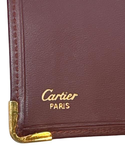 Cartier（カルティエ）Cartier (カルティエ) 2つ折り財布/マストライン ボルドーの古着・服飾アイテム