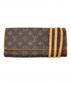 LOUIS VUITTONルイ ヴィトン）の古着「ポシェット / モノグラム ポシェットツインGM」｜ブラウン