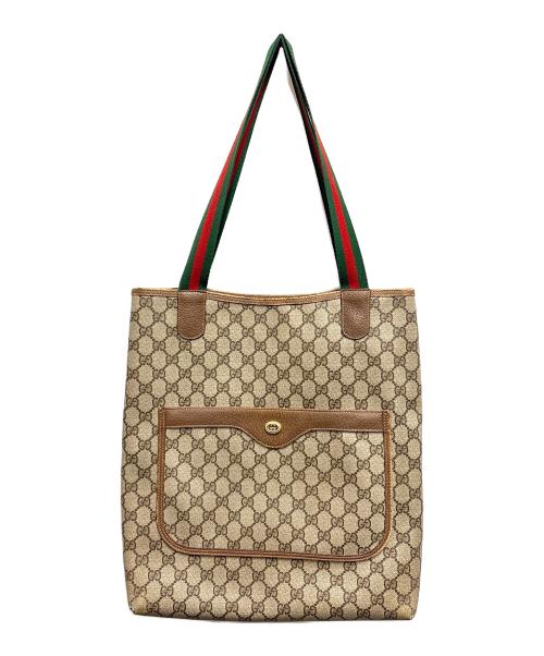 OLD GUCCI（グッチ）OLD GUCCI (グッチ) トートバッグ ブラウンの古着・服飾アイテム