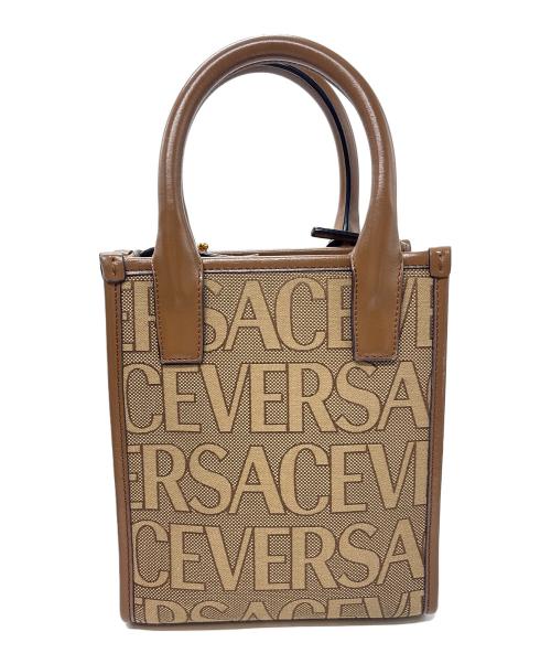 VERSACE（ヴェルサーチェ）VERSACE (ヴェルサーチェ) 2WAYショルダーバッグ ブラウンの古着・服飾アイテム