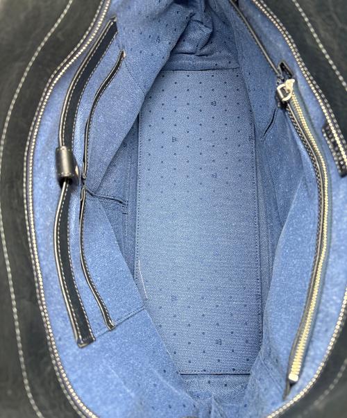 FIVEWOODS（ファイブウッズ）FIVEWOODS (ファイブウッズ) レザートートバッグ ブラックの古着・服飾アイテム