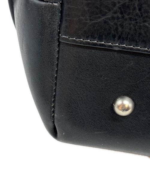 FIVEWOODS（ファイブウッズ）FIVEWOODS (ファイブウッズ) レザートートバッグ ブラックの古着・服飾アイテム