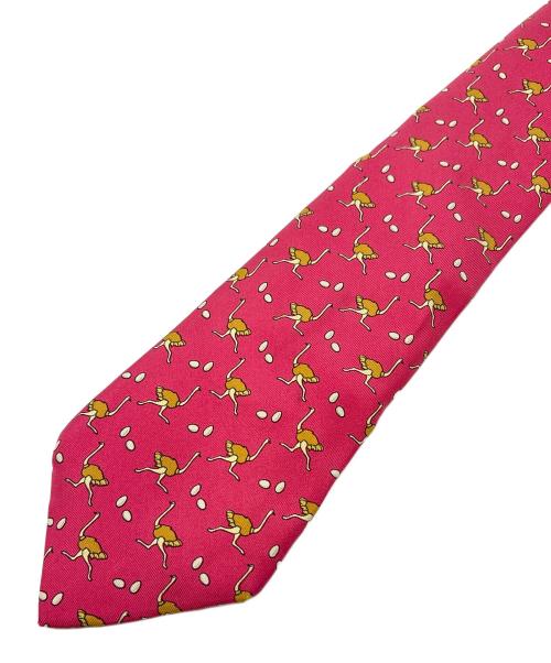 HERMES（エルメス）HERMES (エルメス) ネクタイ レッド サイズ:ｻｲｽﾞ表記無しの古着・服飾アイテム