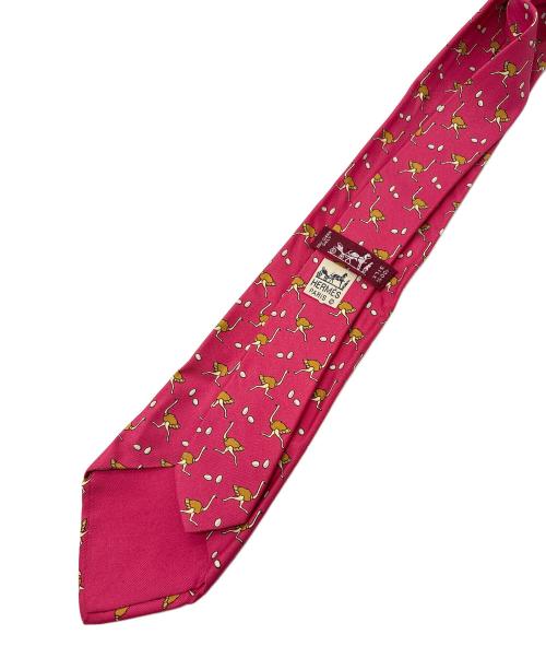 HERMES（エルメス）HERMES (エルメス) ネクタイ レッド サイズ:ｻｲｽﾞ表記無しの古着・服飾アイテム