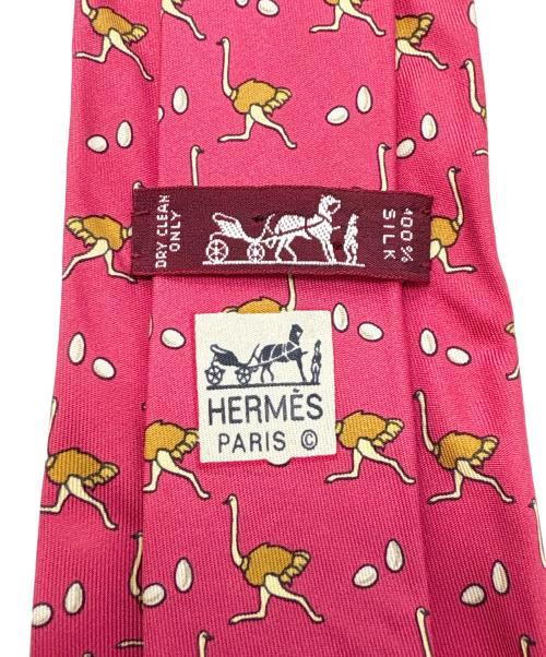 HERMES（エルメス）HERMES (エルメス) ネクタイ レッド サイズ:ｻｲｽﾞ表記無しの古着・服飾アイテム