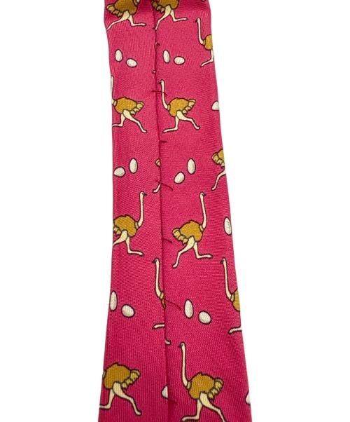 HERMES（エルメス）HERMES (エルメス) ネクタイ レッド サイズ:ｻｲｽﾞ表記無しの古着・服飾アイテム