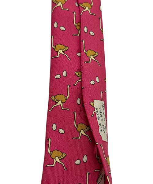 HERMES（エルメス）HERMES (エルメス) ネクタイ レッド サイズ:ｻｲｽﾞ表記無しの古着・服飾アイテム