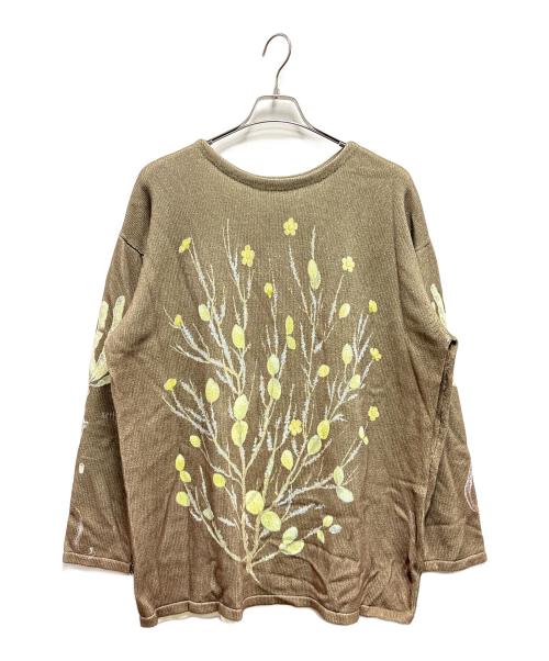 Ameri（アメリ）Ameri (アメリ) VINTAGE ILLUSTRATION PRINT KNIT TOP グリーン サイズ:FREEの古着・服飾アイテム