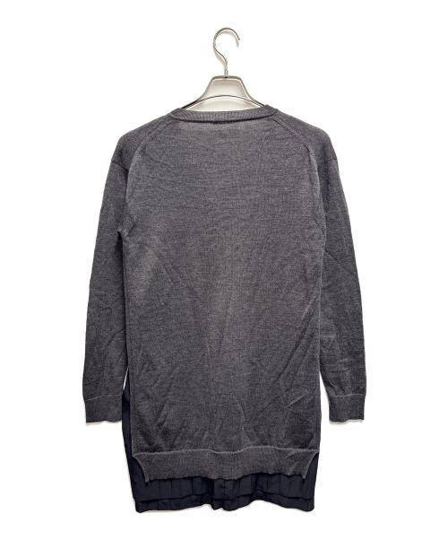 MIU MIU（ミュウミュウ）MIU MIU (ミュウミュウ) 薄手ニット グレー サイズ:42の古着・服飾アイテム