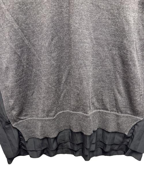 MIU MIU（ミュウミュウ）MIU MIU (ミュウミュウ) 薄手ニット グレー サイズ:42の古着・服飾アイテム